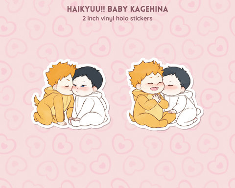 Baby KageHina Stickers - toast 's Ko-fi Shop - Ko-fi ️ Where creators ...