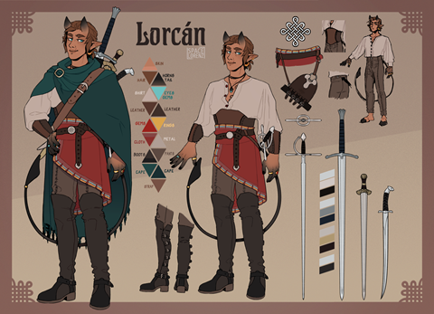 Lorcan reference sheet