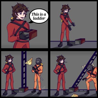This is a ladder - Lethal Company Comic
