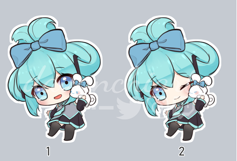 Vocaloid stickers / round pin - DinoseaStar's Ko-fi Shop - Ko-fi