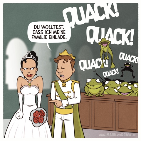 Froschkönig-Hochzeit
