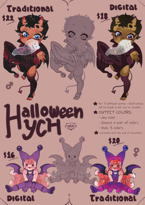 ☆Halloween YCH Commissions☆