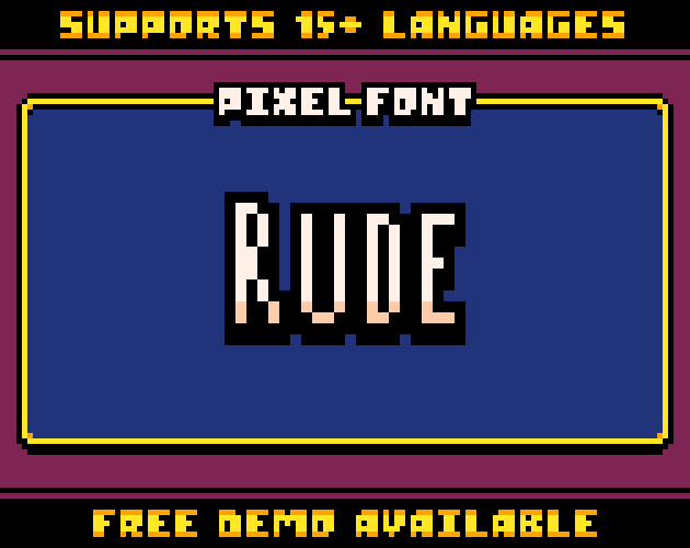 Pixel Font - Rude