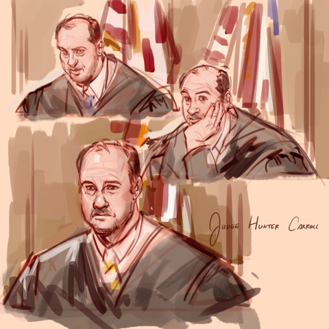 Courtroom Sketch Art | Kowalski v. JHACH
