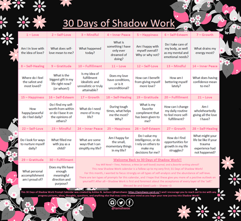 💗🕯️ 30 Days of Shadow Work 🕯️💗