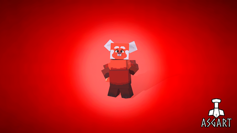 Mei Lee Voxel Red Panda (Turning Red Fanart)