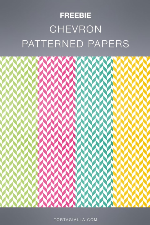 Free Printable Split Chevron Patterned Papers