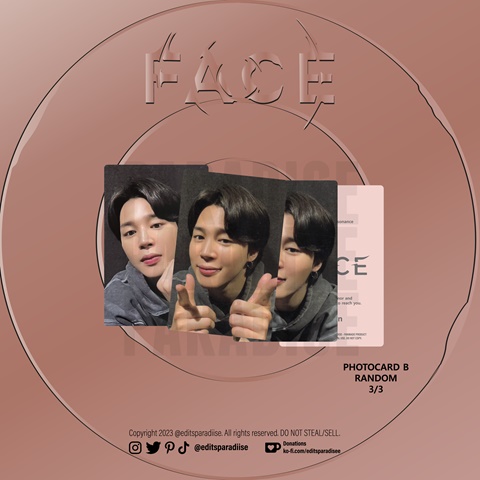 Photo Card B- JIMIN_FACE - Paradise's Ko-fi Shop - Ko-fi ️ Where ...