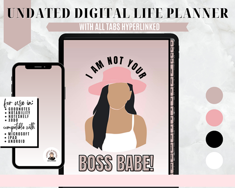 Undated Digital Life Planner