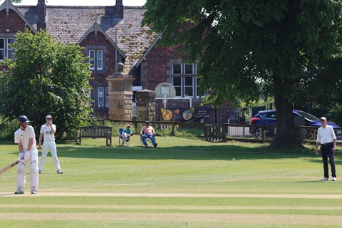 Goldsborough batting at home against Helperby