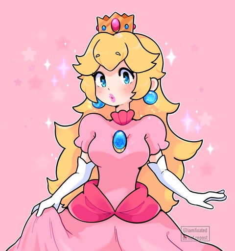 finished princess peach!!
