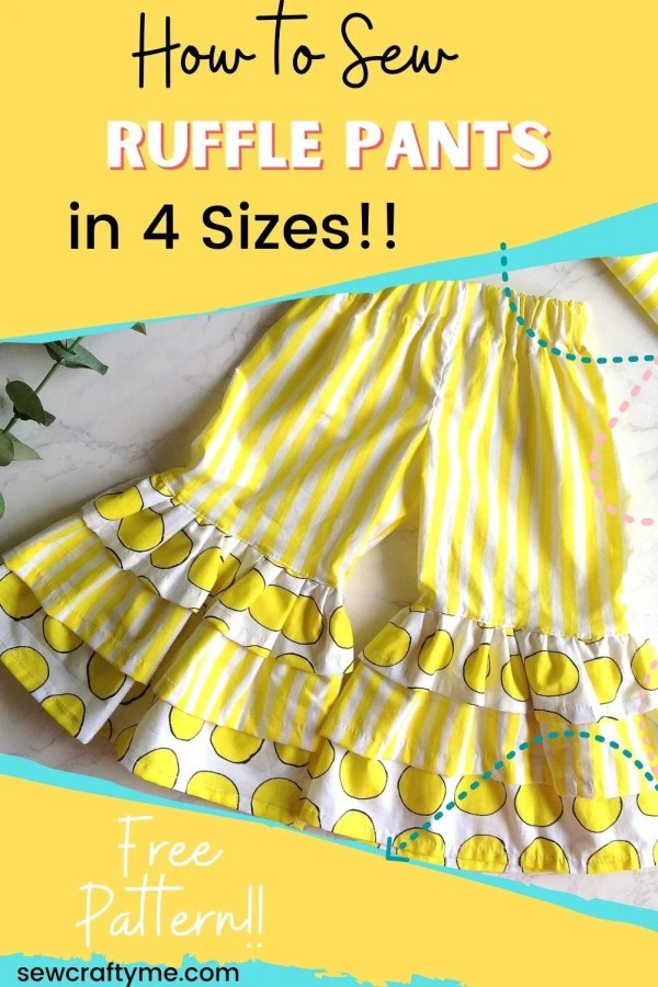 Girls Ruffle Pants FREE sewing tutorial + pattern