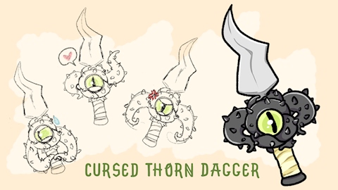 Cursed Thorn Dagger