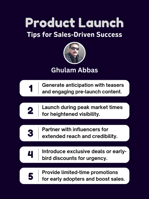 Product Launch - Tips for Sales-Driven Success!