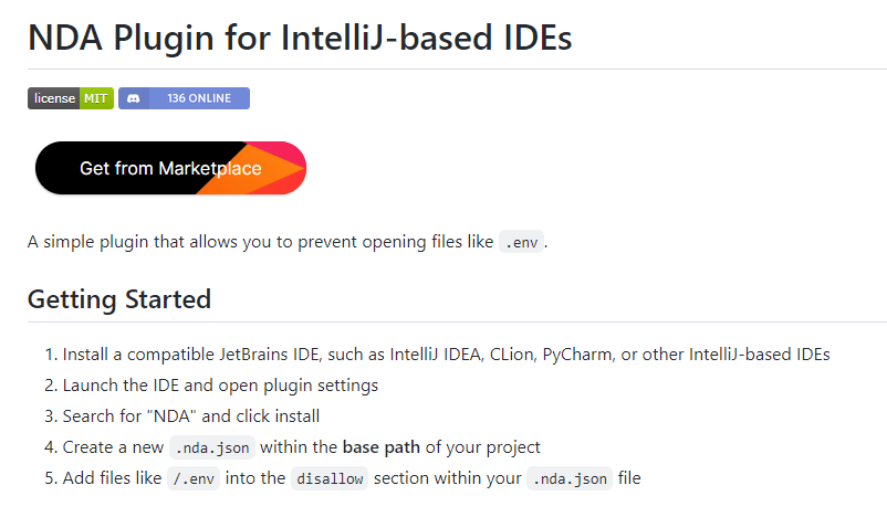 NDA Plugin for IntelliJ-based IDEs