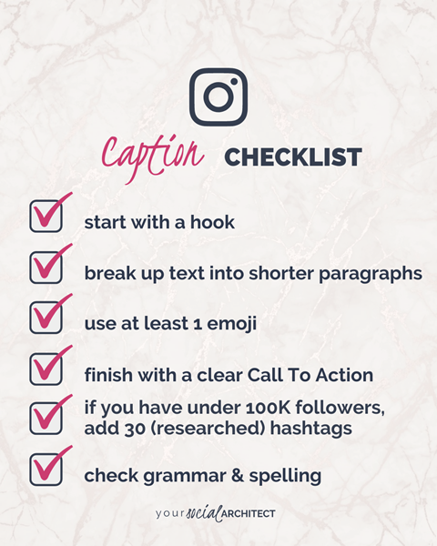 Caption Checklist