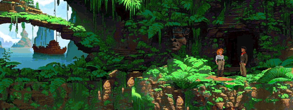 An scenario of the jungle set