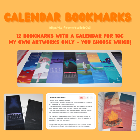 A calendar in bookmark format? 