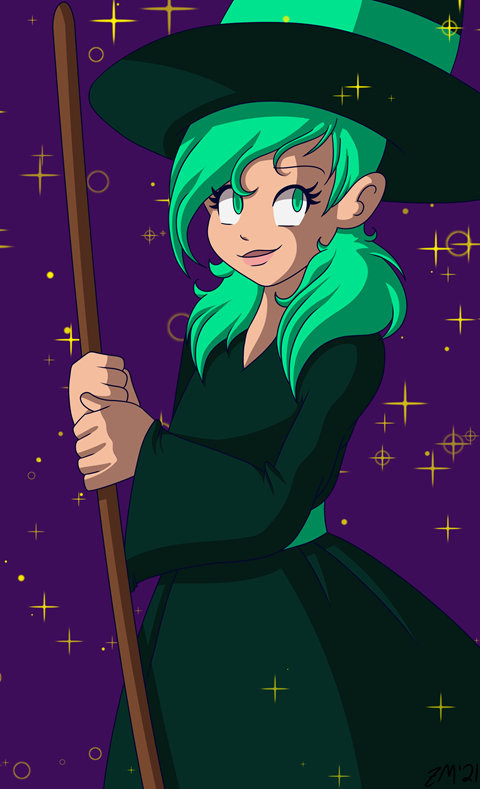 A Little Green Witch