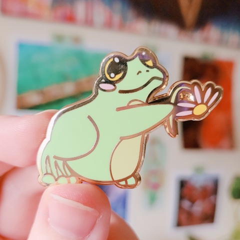 Frog Pronoun Pin- Custom and Hand Painted - Fire Eyes Design's Ko-fi Shop -  Ko-fi ❤️ Where creators get support from fans through donations,  memberships, shop sales and more! The original 'Buy