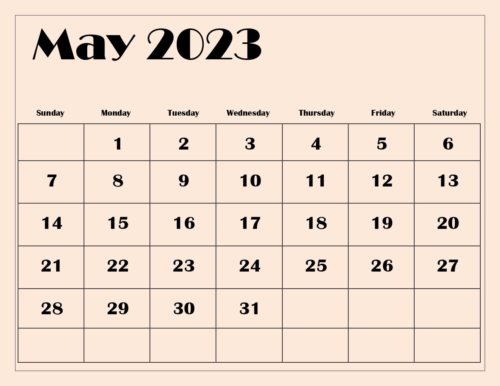 Weekly Calendars 2023 for PDF - 12 free printable templates