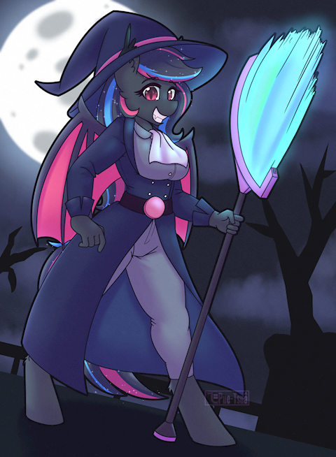 Neon Darksky the witch