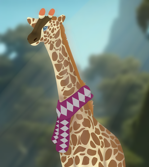 Lineless Giraffe Commission!  