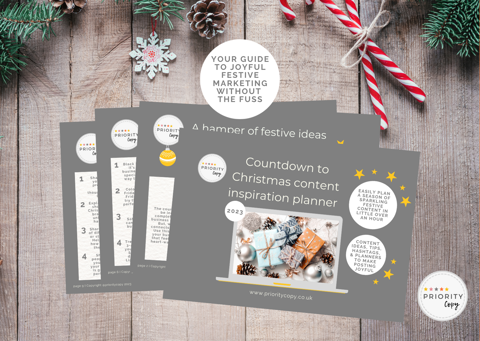 Countdown to Christmas content inspiration planner