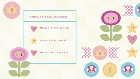 Stream Schedule for January 