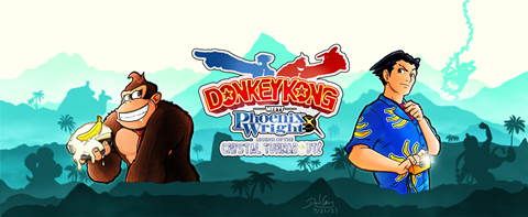 Donkey Kong Meets Phoenix Wright Banner