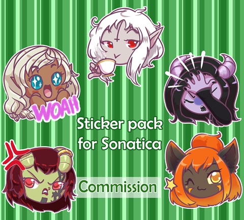 Sonatica emotes commission
