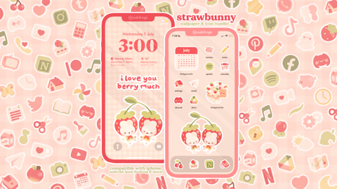 Strawberry Stickers - tee's designs 's Ko-fi Shop - Ko-fi ❤️ Where creators  get support from fans through donations, memberships, shop sales and more!  The original 'Buy Me a Coffee' Page.