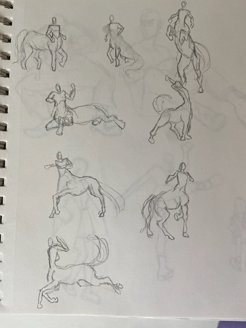 Horsey boy sketches