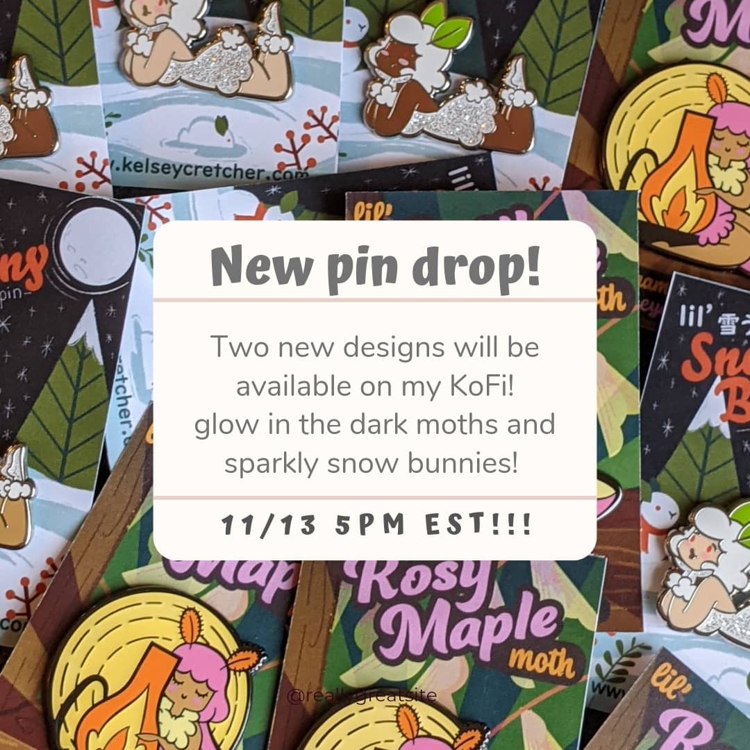 New pins! Tonight 5pm est!