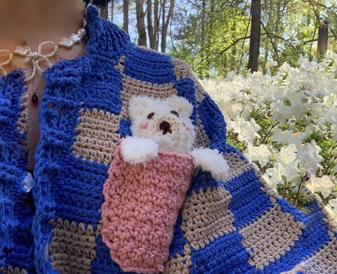 How to Crochet a Cardigan for a Stuffed Animal