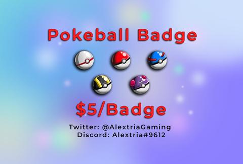 pixel art pokeball badges x for twitch - dealightt's Ko-fi Shop - Ko-fi ❤️  Where creators get support from fans through donations, memberships, shop  sales and more! The original 'Buy Me a