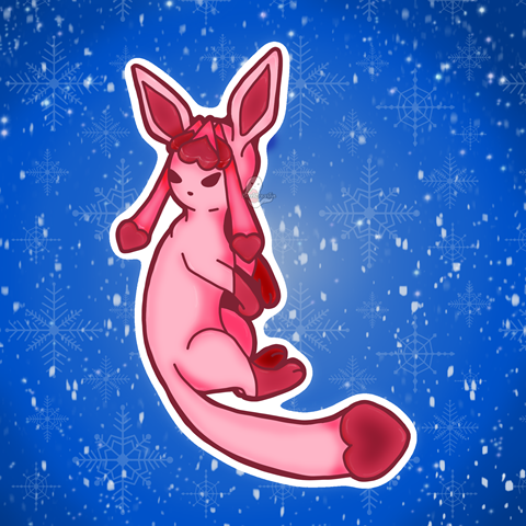 Pink Pokemon Glaceon
