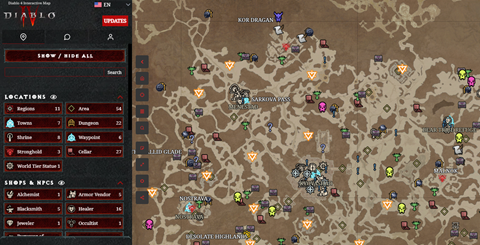 Diablo 4 Interactive Map (WIP)