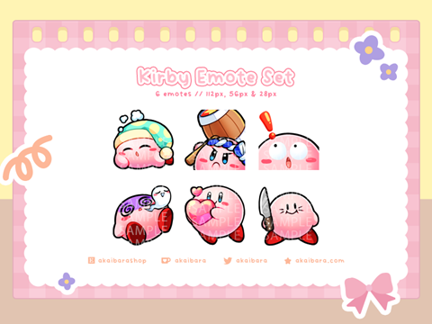 Kirby emote - Amazed - Niikiya's Ko-fi Shop - Ko-fi ❤️ Where