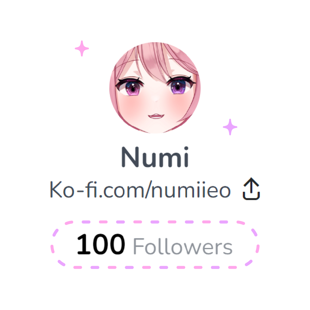 ✨Thank you so much for 100 follows on ko-fi! ✨ 