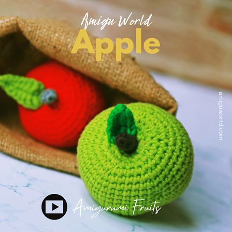 Amigurumi Apple - Free crochet pattern