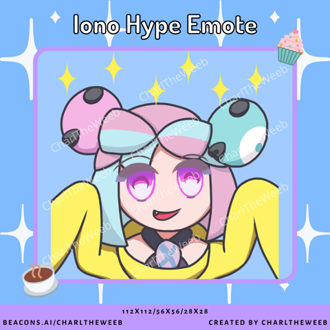 Iono/Nanjamo Hype Emote for Twitch/Discord/YouTube - CharlTheWeeb's Ko ...