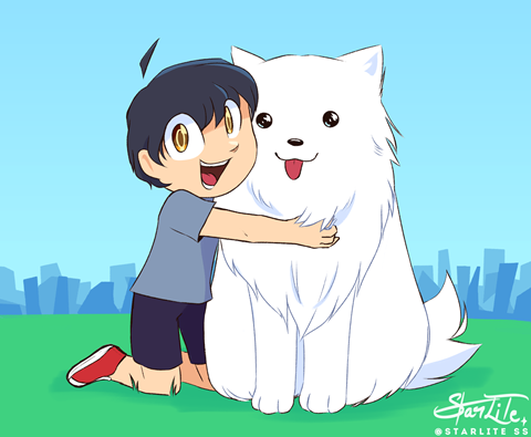 Boy With Dog 【Commission】