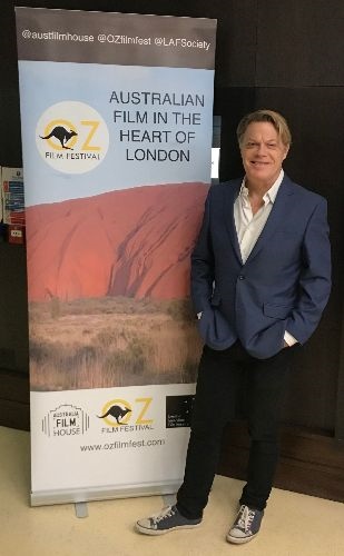 Eddie Izzard at the premiere of The Flip Side