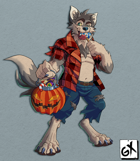 Halloween werewolf