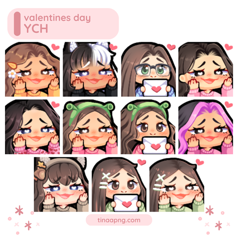 ୨୧ valentines day ych commissions