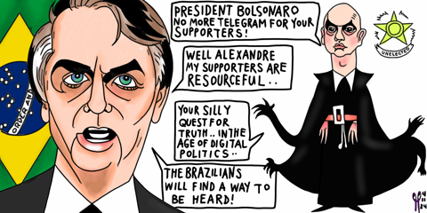 Charge política do Presidente Jair Bolsonaro 
