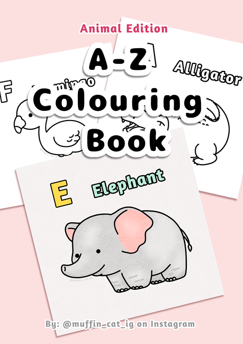 Muffin's first colouring book! (available in shop)