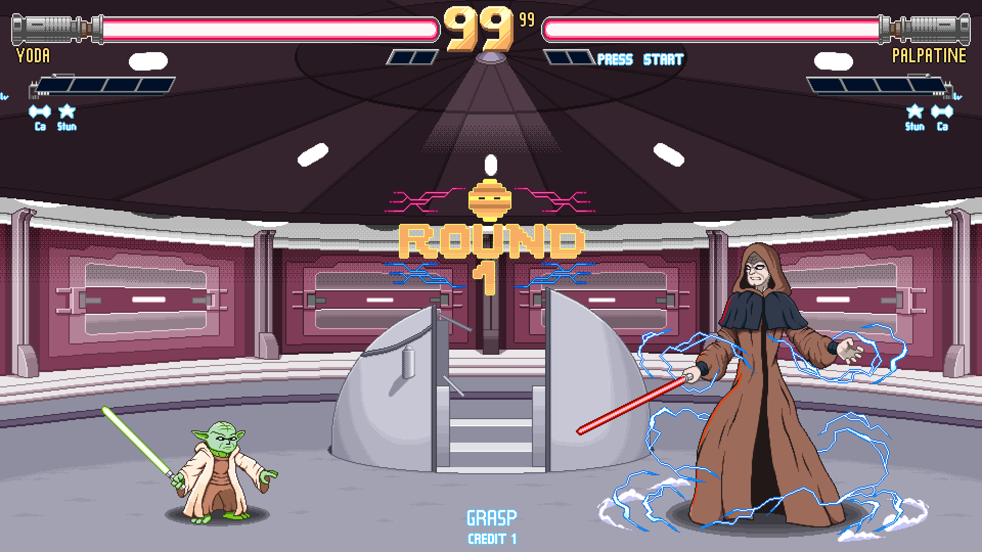 Battle in the Senate and video game lightsabers