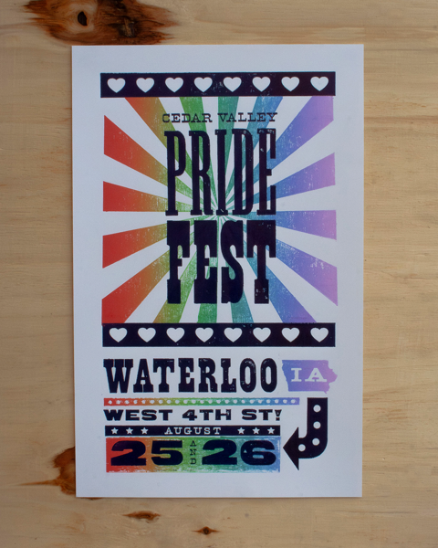 New Project: Cedar Valley Pride Fest Poster